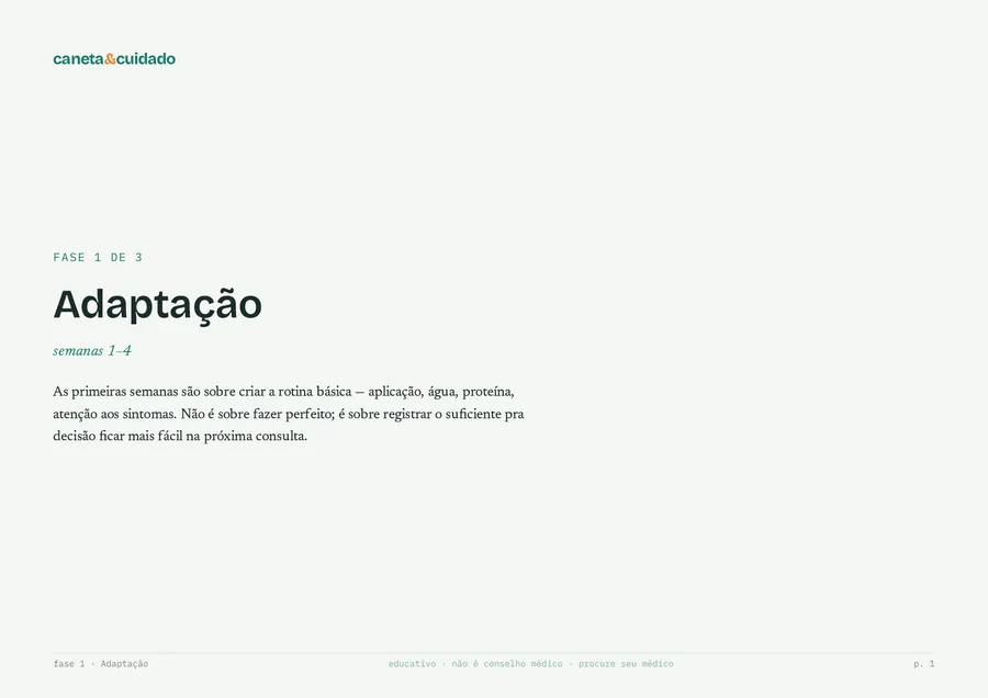 Capa do caderno Fase 1 — Adaptação, do Planner 90 Dias